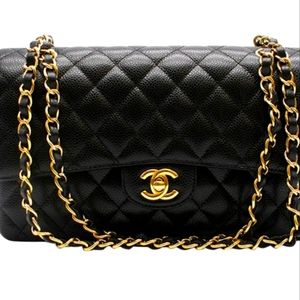 Chanel Double Flap Caviar